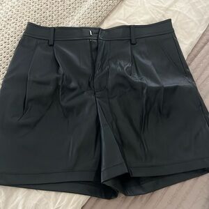 Leather shorts
